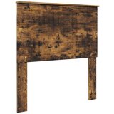  Okvir za krevet s uzglavljem Dimljeni hrast 90 x 200 cm | shoptok.hr