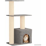  Mačje drvo s sisalnim postoljima za grebanje Svjetlosiva 133 cm | shoptok.hr