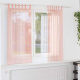 Voile zavjese s petljama 2 kom. ružičaste 140x175 cm | Shoptok.si