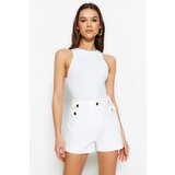 Trendyol Shorts - White - High Waist | ePonuda.com