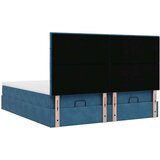 vidaXL Otomanski okvir kreveta s madracima plavi 180x200cm baršunasti | shoptok.hr