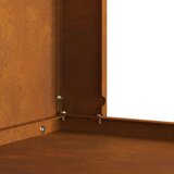 vidaXL Vreme izpostavljeno jeklo/Rjava Corten jeklo 60 x 40 x 96 cm | Shoptok.si