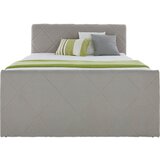 XORA postelja boxspring 140 cm x 200 cm , tekstil siva | Shoptok.si