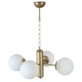 Opviq bankok 4 Lü eskitme beyaz Camlı avize whitegold chandelier | Eponuda.com