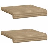  Jastučić za klupu 2 kom. Plišani kord Sivosmeđa Dubina 35 cm - Sivosmeđa 2 | shoptok.hr