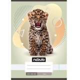 NEBULO spajalica glatka bilježnica A5 20-32 životinjski - s leopardom | shoptok.hr