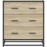 vidaXL Komoda boja hrasta 68x35x76 cm konstruirano drvo i metal | shoptok.hr