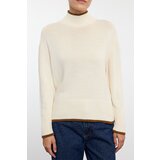 Trendyol Ecru Wide Fit Basic Color Blocked Knitwear Sweater | ePonuda.com