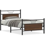  Okvir kreveta bez madraca smeđa boja hrasta 100 x 200 cm drveni | shoptok.hr