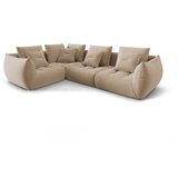 Micadoni Bež kutna garnitura od bouclé tkanine (s lijevim kutom) Bloom – Home | shoptok.hr