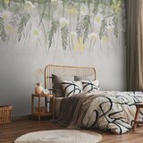  Foto tapeta - Home herbarium - subtle floral motif with flowers in watercolour style 147x105 | shoptok.hr