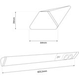  LED svetlo za ispod ormarića sa utičnicama i USB priključcima LED/18W/230V 4000K srebrno | Eponuda.com