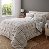 Catherine Lansfield Smeđa/bež posteljina za krevet za jednu osobu 135x200 cm Kelso Check – | shoptok.hr