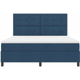  Krevet s opruga kutije s uzglavljem Plava 180 x 200 cm tkanina | shoptok.hr