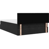  Otomanski krevet s madracem crni 140x190cm baršunasti | shoptok.hr