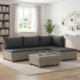  5 kom. Ratan set za opuštanje s jastučićima GENDT Kubu siva | shoptok.hr