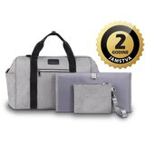 Lionelo torba za mamu, termo, p. za previjanje, torbica za kozmetiku, siva IDA | shoptok.hr
