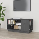 vidaXL TV ormarić sivi 80 x 35 x 40,5 cm od masivne borovine | shoptok.hr