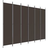 Maison Chic Paravan - Sobne pregrade 6-delni rjav 300x220 cm blago, (22111947) | Shoptok.si