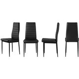 Modern Home Modernhome set od 4 stolice za dnevni boravak - crne | shoptok.hr