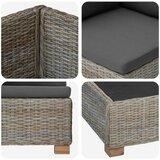  6 kom. Ratan set za opuštanje s jastučićima GENDT Kubu siva | shoptok.hr
