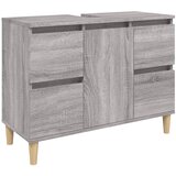  3-dijelni set kupaonskog namještaja siva boja hrasta drveni | shoptok.hr