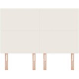  LED glava kreveta s LED trakama Krema 160 cm Kordura tekstil | shoptok.hr