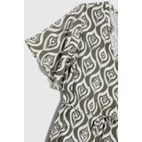Marisse Patterned Olive Dress | Shoptok.si