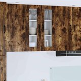 vidaXL Stenska kuhinjska omarica z vrati Dimljeni oreh 60 x 31 x 80 cm | Shoptok.si