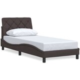 vidaXL Okvir za krevet bez madraca tamnosmeđi 90 x 190 cm od tkanine | shoptok.hr