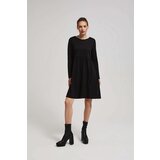 Marisse Black Dress With Long Sleeves And A Flared Bottom | shoptok.hr