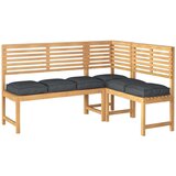Vanjski jastuk Set od 6 Crna Poliester 40 cm x 40 cm x 8 cm | shoptok.hr