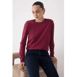 TRENDYOLMILLA ženski duks Twoaw26Kz000810, bordo Cene