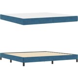  Boxspring krevet s madracem Tamno plava 200 x 200 cm Baršun | shoptok.hr