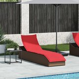 Maison Chic Zložljivi Ležalnik - Sončna ležalnik za sončenje z blazino in shranjevanjem rjav, (22043269) | Shoptok.si