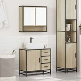 vidaXL 2-dijelni set kupaonskog namještaja boja hrasta sonome drveni | shoptok.hr