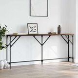  Konzolni stol boja smeđeg hrasta 180x23x75 cm konstruirano drvo Cijene