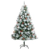  Umjetno božićno drvce sa šarkama, šiškama i bobicama 180 cm | shoptok.hr