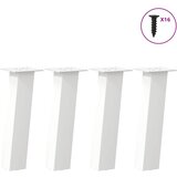  Noge za klub stolić 4 kom Bijele 30 cm Čelik | shoptok.hr