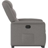  Naslonjač na podizanje od tkanine smeđesivi | shoptok.hr