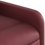  Masažni naslonjač od umjetne kože crvena boja vina | shoptok.hr