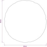  Jastuk s jastukom HEERLEN 2 kom. Antracit PV flis - Antracit Ø 60 cm 2 | shoptok.hr