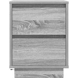 vidaXL Nočna omarica z LED svetili Grey Sonoma 38x34x50 cm | Shoptok.si