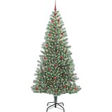 vidaXL Umjetno božično drevo s snežno obloženimi vejicami in LED lučko | Shoptok.si