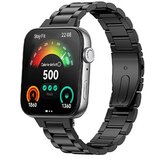 INF Združljiv s Huawei FIT3/4 kovinski tri-bead pašček za uro Black, (5000079546) | Shoptok.si