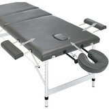 vidaXL Masažni stol s 3 zone i aluminijskim okvirom antracit 186x68 cm | shoptok.hr