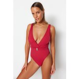 Trendyol Swimsuit - Burgundy - Plain | Shoptok.si