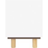 TV ormarić bijeli 105x30x40 cm od borovine i prirodnog ratana | shoptok.hr