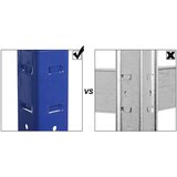 Songmics Regal GLR44Q, 4 delni, (160 x 80 x 40 cm), moder | Shoptok.si