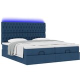  Otomanski okvir kreveta s madracima plavi 200x200cm tkanine | shoptok.hr